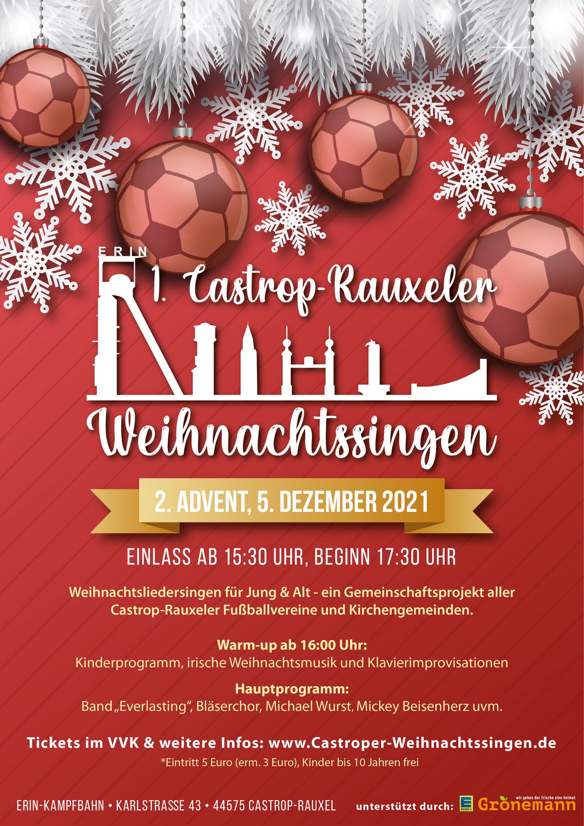 2021 Weihnachtssingen Plakat